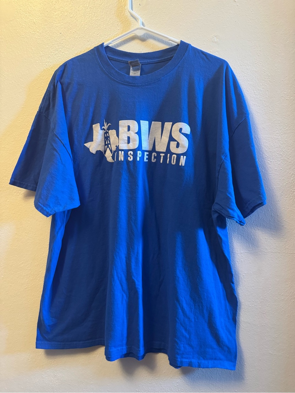 GILDAN- BWS Inspection Texas Oil & Gas Promo T-Shirt - Royal Blue - Size 2XL
